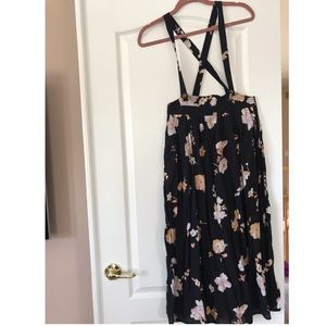 Floral midi skirt